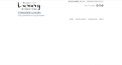 Desktop Screenshot of considerluxury.com